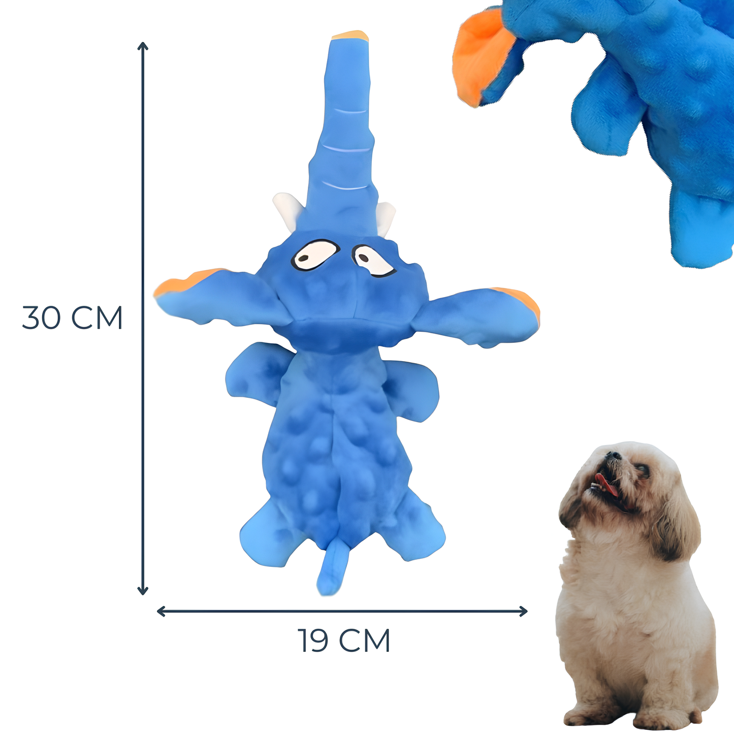 Peluche Éléphant avec Squeaker et Bruits de Papier