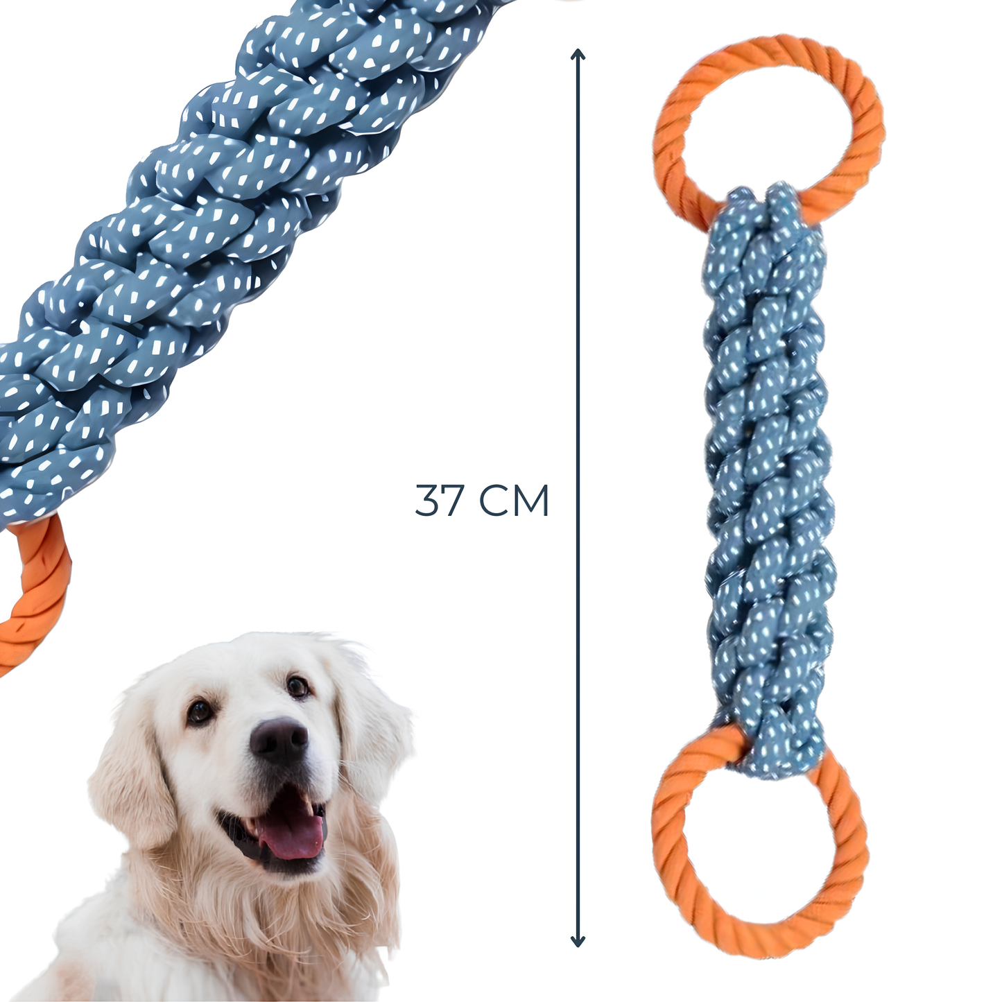 Jouet en Corde de Lin Double Anneaux – Tirage Interactif