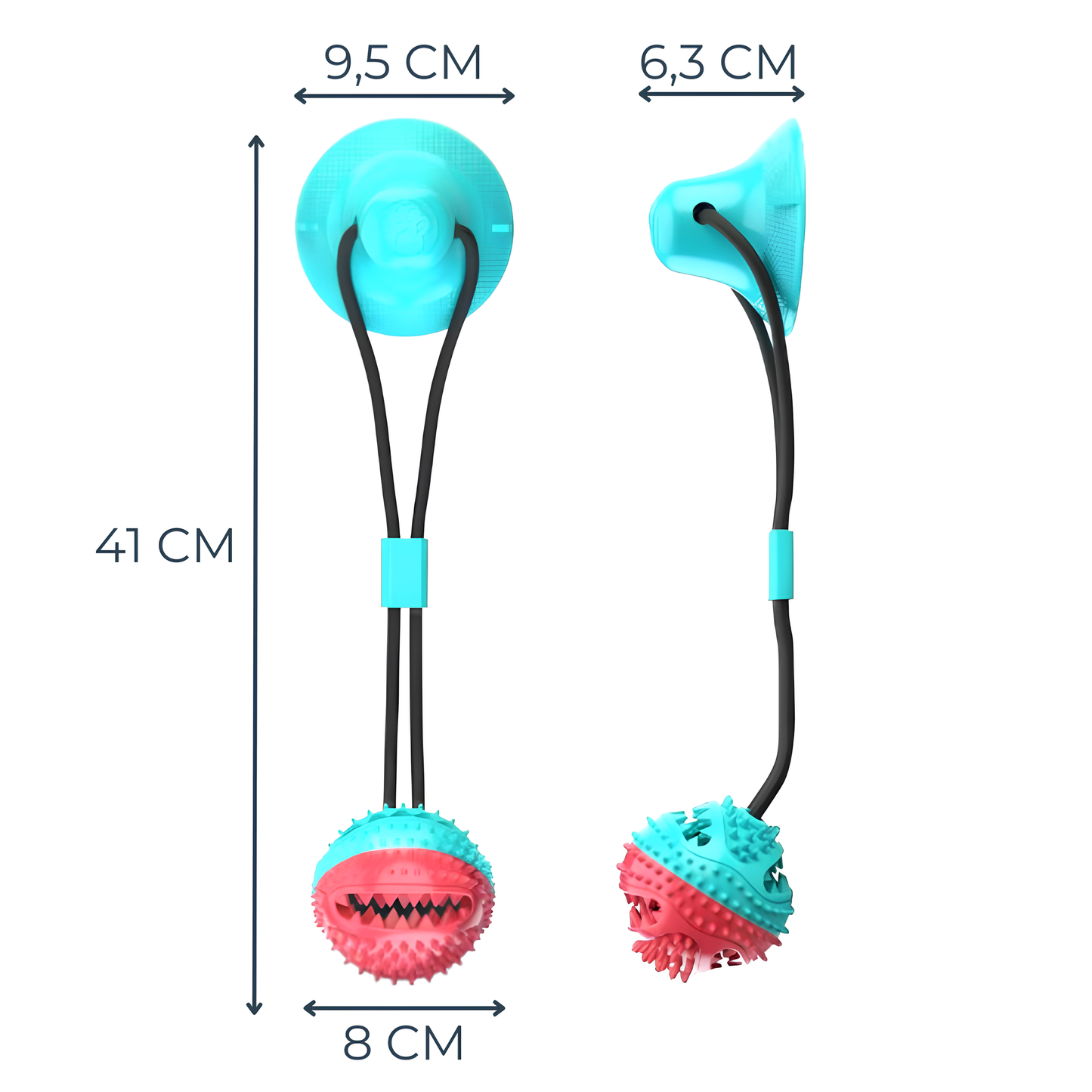 Jouet à Mâcher avec Ventouse – Divertissement, Stimulation et Soin Dentaire