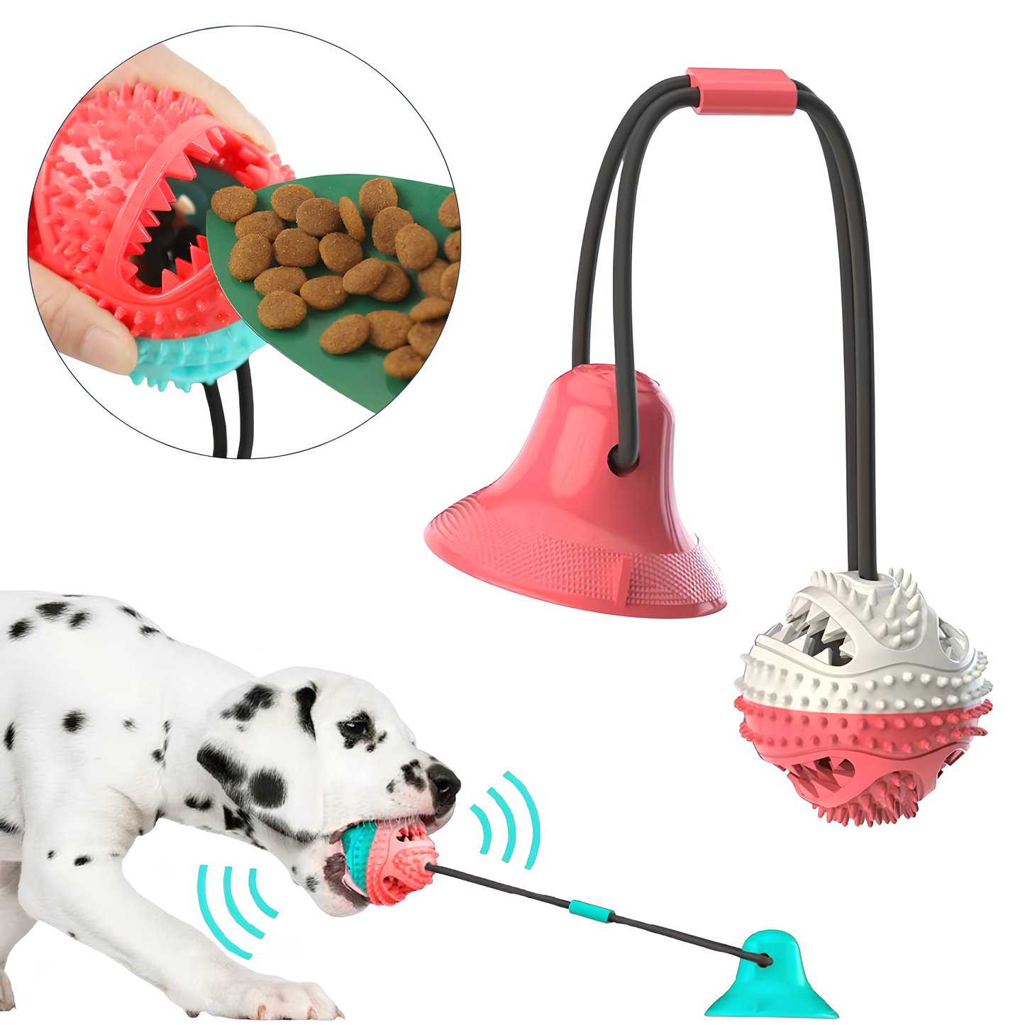 Jouet à Mâcher avec Ventouse – Divertissement, Stimulation et Soin Dentaire