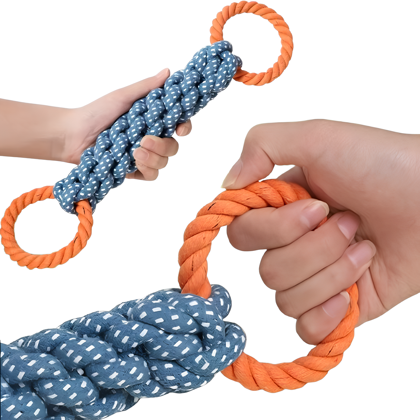 Jouet en Corde de Lin Double Anneaux – Tirage Interactif