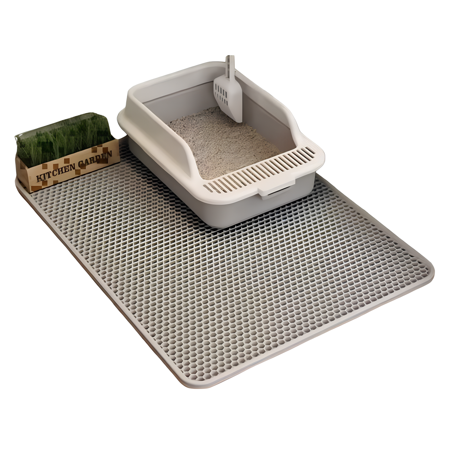 Tapis de Litière Double Couche – Pratique, Étanche et Confortable