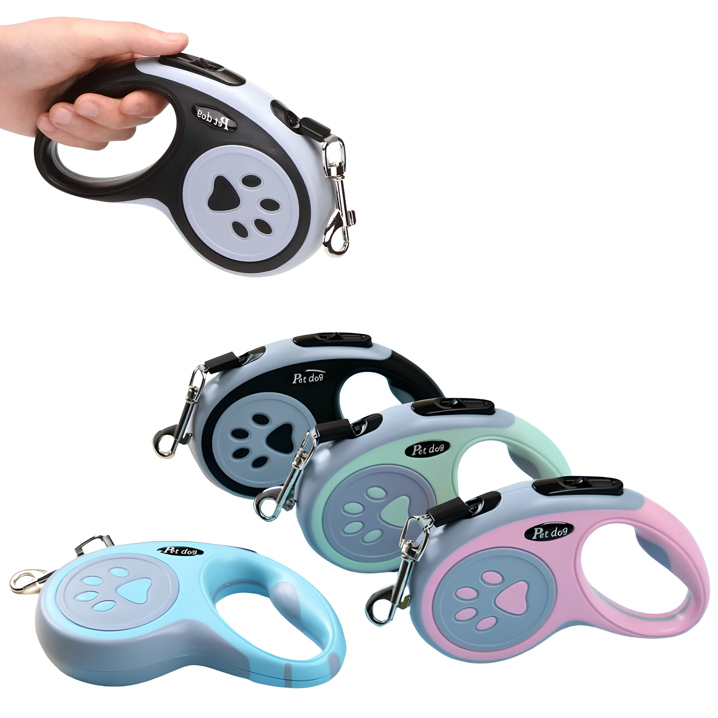 Laisse Rétractable Petit Chien, Chiot et Chat en Nylon – 5M de Confort et Sécurité