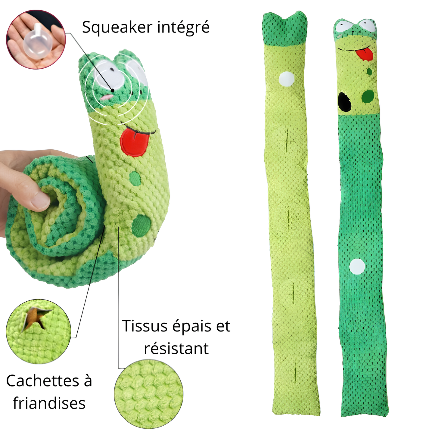 Peluche Enroulable avec Cachettes à Friandises