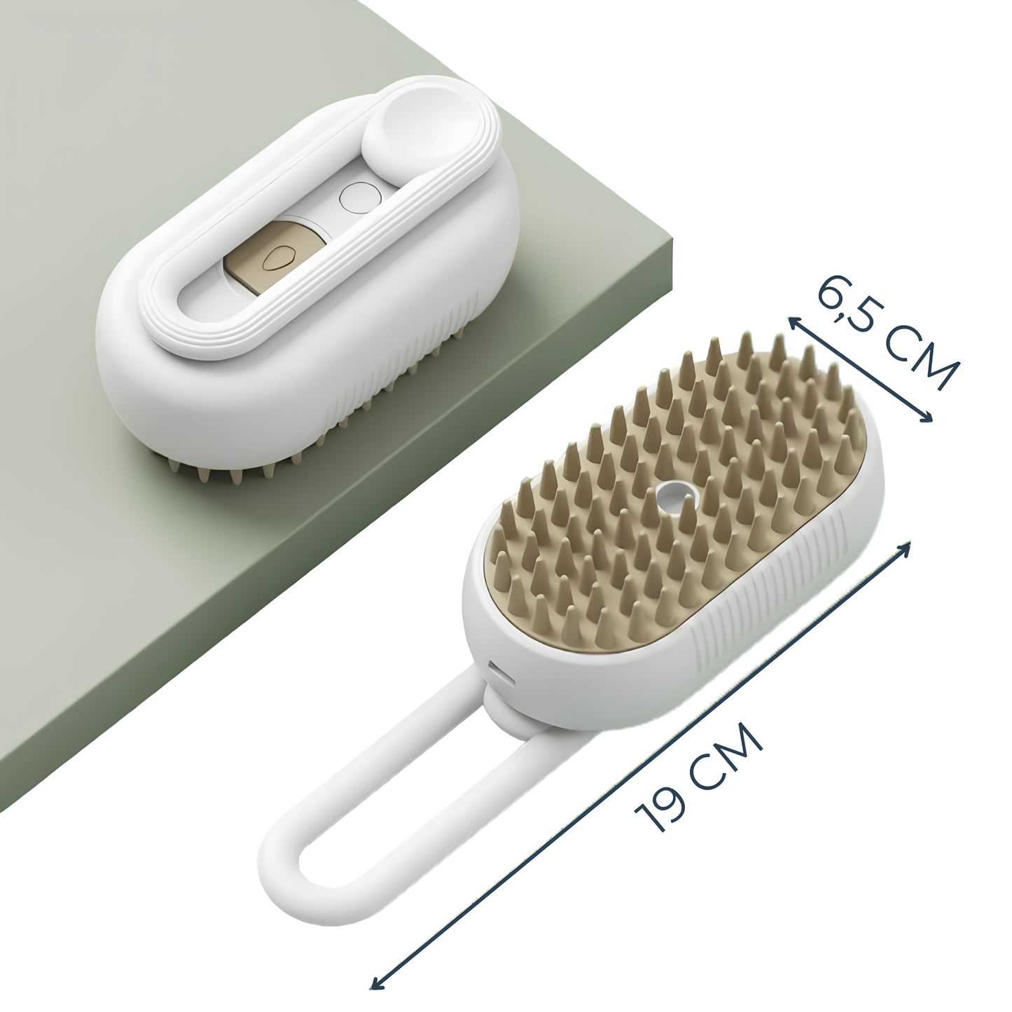 Brosse de Toilettage à Vapeur Froide : Electrique et Rechargeable