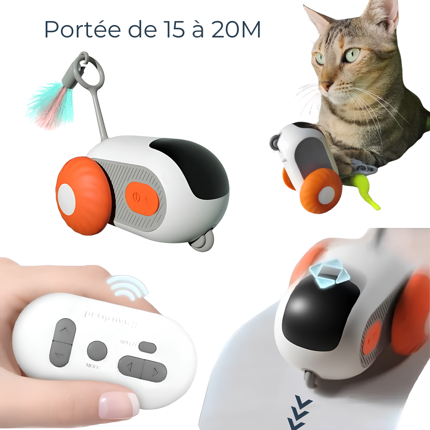 Voiture de Sport Miniature Intelligente : L'Ultime Stimulation de Chasse