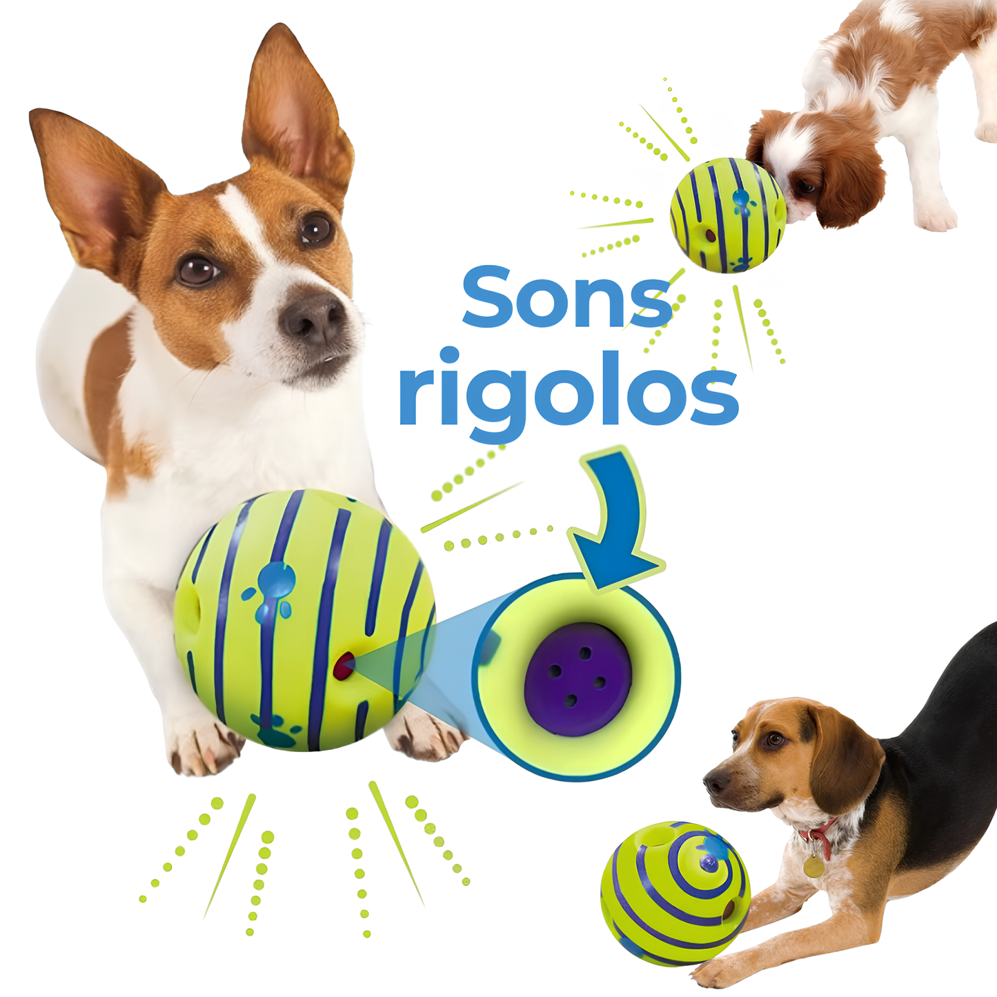 Balle Interactive Lovely Dog - Amusement et Sons Rigolos